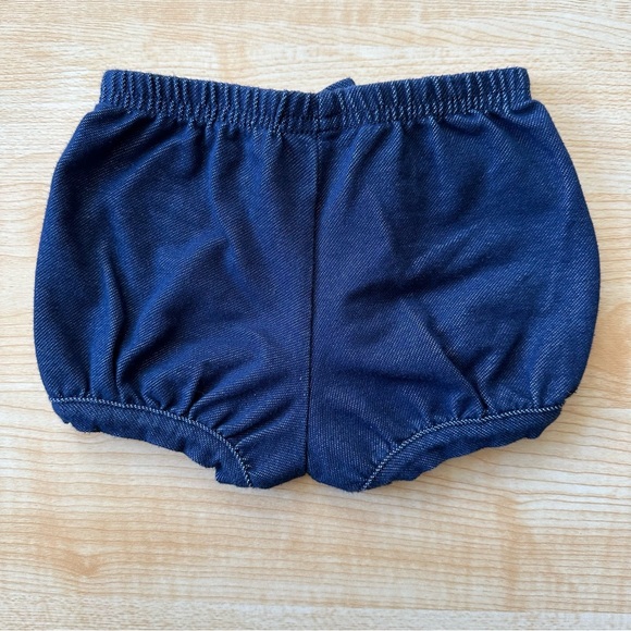 Garanimals Bubble Bow Knit Shorts in Dark Denim Blue - Size 6-9 Months - Picture 8 of 12
